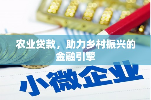共和农业贷款，助力乡村振兴的金融引擎
