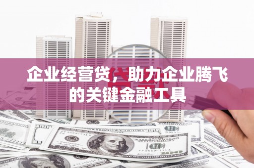 共和企业经营贷，助力企业腾飞的关键金融工具