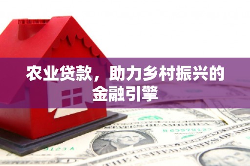 共和农业贷款，助力乡村振兴的金融引擎