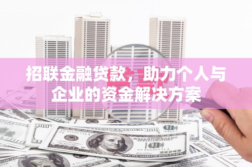 共和招联金融贷款，助力个人与企业的资金解决方案