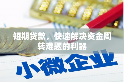 共和短期贷款，快速解决资金周转难题的利器
