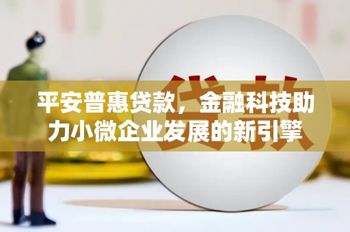 共和平安普惠贷款，金融科技助力小微企业发展的新引擎