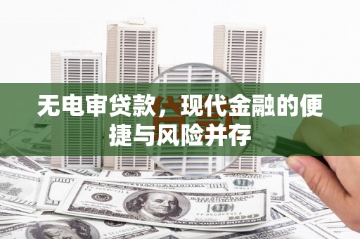 共和无电审贷款，现代金融的便捷与风险并存