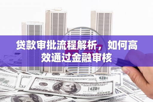 共和贷款审批流程解析，如何高效通过金融审核