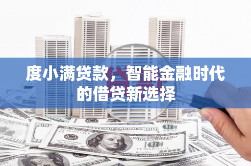 共和度小满贷款，智能金融时代的借贷新选择