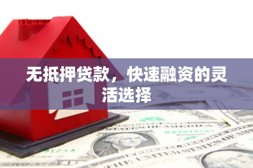共和无抵押贷款，快速融资的灵活选择