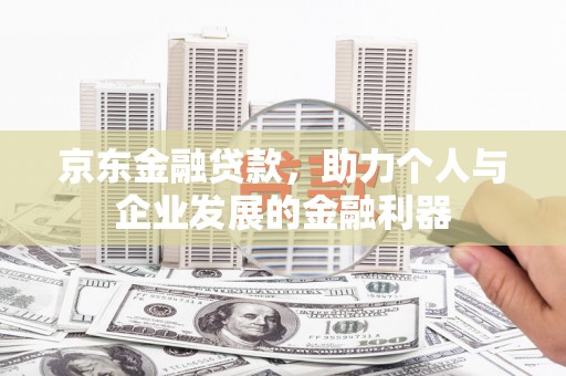 共和京东金融贷款，助力个人与企业发展的金融利器