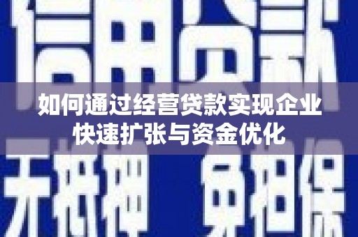 共和如何通过经营贷款实现企业快速扩张与资金优化