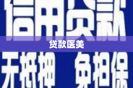 共和贷款医美