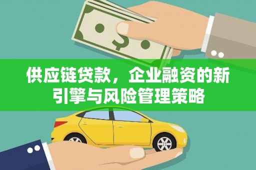 共和供应链贷款，企业融资的新引擎与风险管理策略
