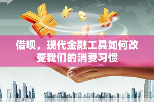 共和借呗，现代金融工具如何改变我们的消费习惯
