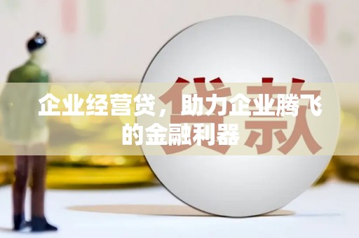 共和企业经营贷，助力企业腾飞的金融利器
