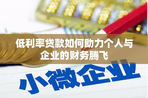 共和低利率贷款如何助力个人与企业的财务腾飞