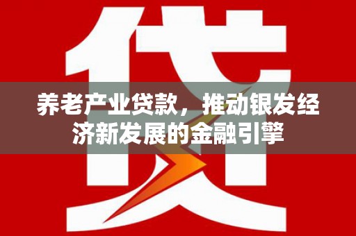 共和养老产业贷款，推动银发经济新发展的金融引擎