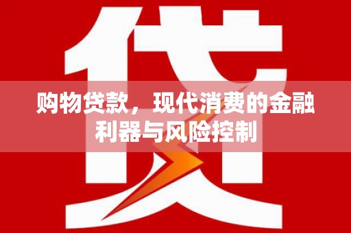共和购物贷款，现代消费的金融利器与风险控制