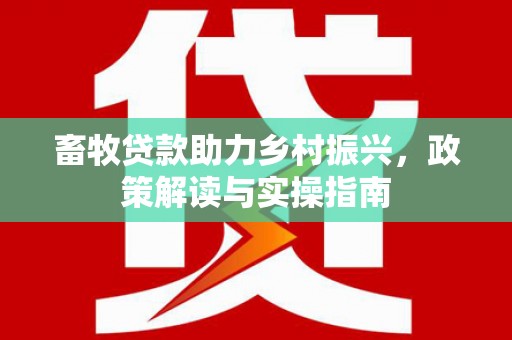 共和畜牧贷款助力乡村振兴，政策解读与实操指南