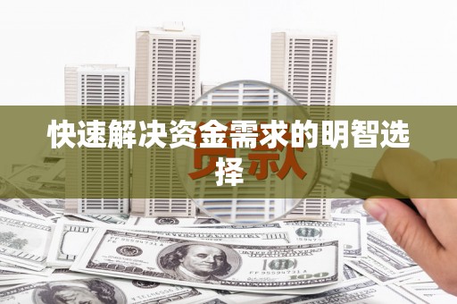 共和快速解决资金需求的明智选择