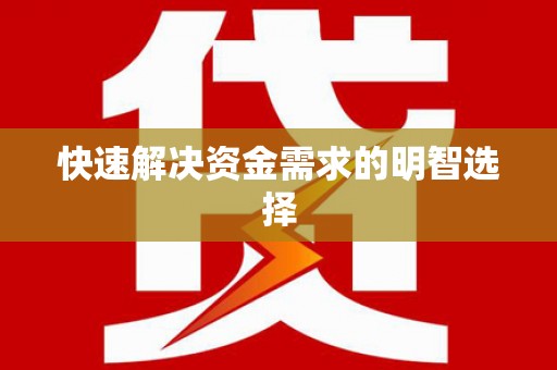 共和快速解决资金需求的明智选择